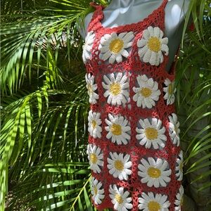 Anthropologie Eye-catcher: High-end Crochet Mini Dress